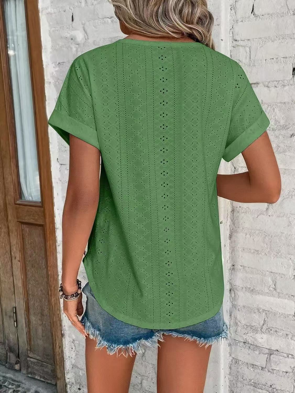 JAC22 N99 Spring Summer New Women's Casual Short-Sleeved T-Shirt Tops Short