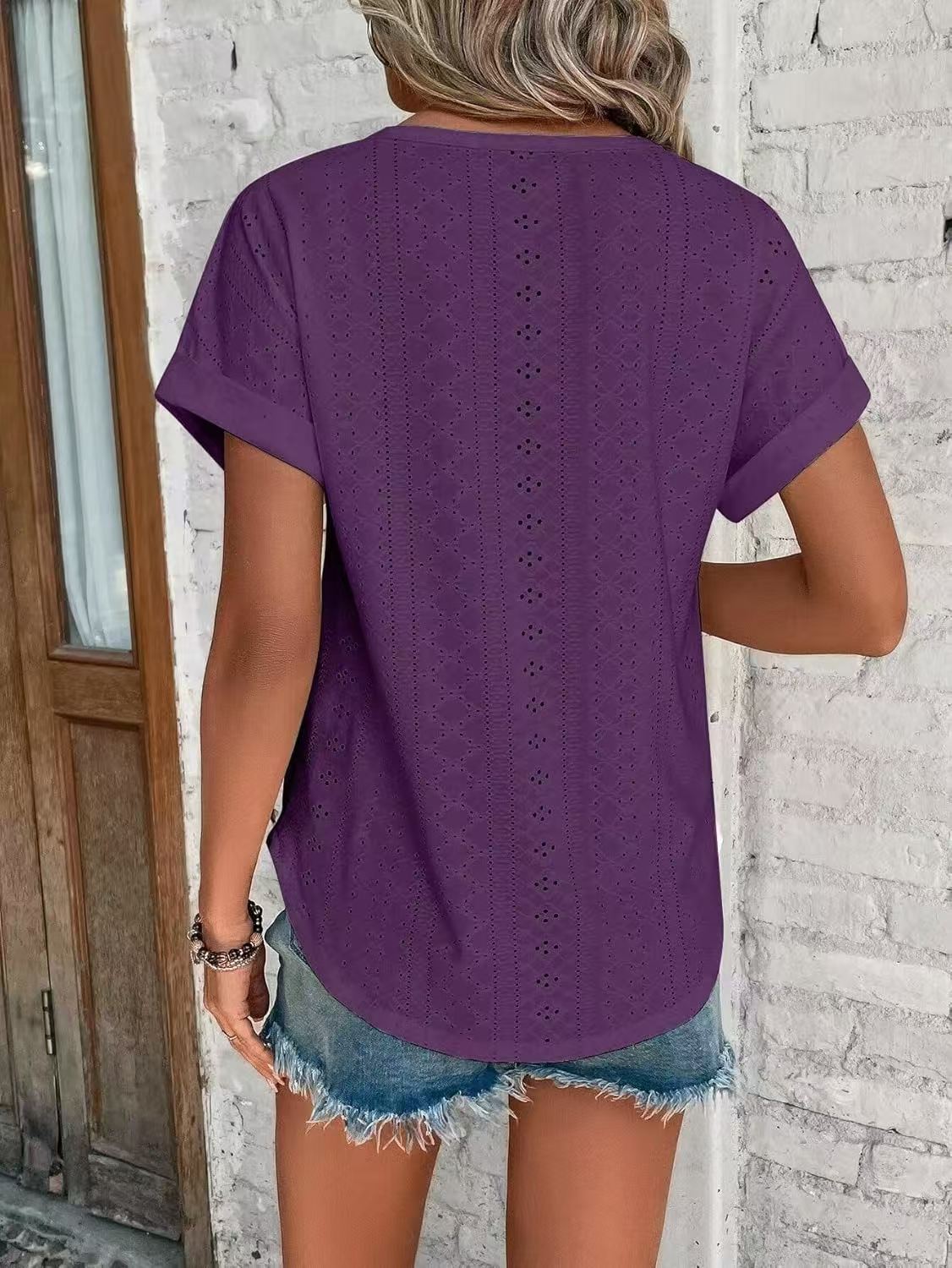 JAC22 N99 Spring Summer New Women's Casual Short-Sleeved T-Shirt Tops Short