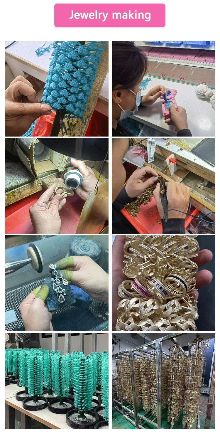 JH890135 Fashion Design Link Chain Gold Necklace Crystal Cherry Necklace Set Fashion Necklace for Women Daily Wear