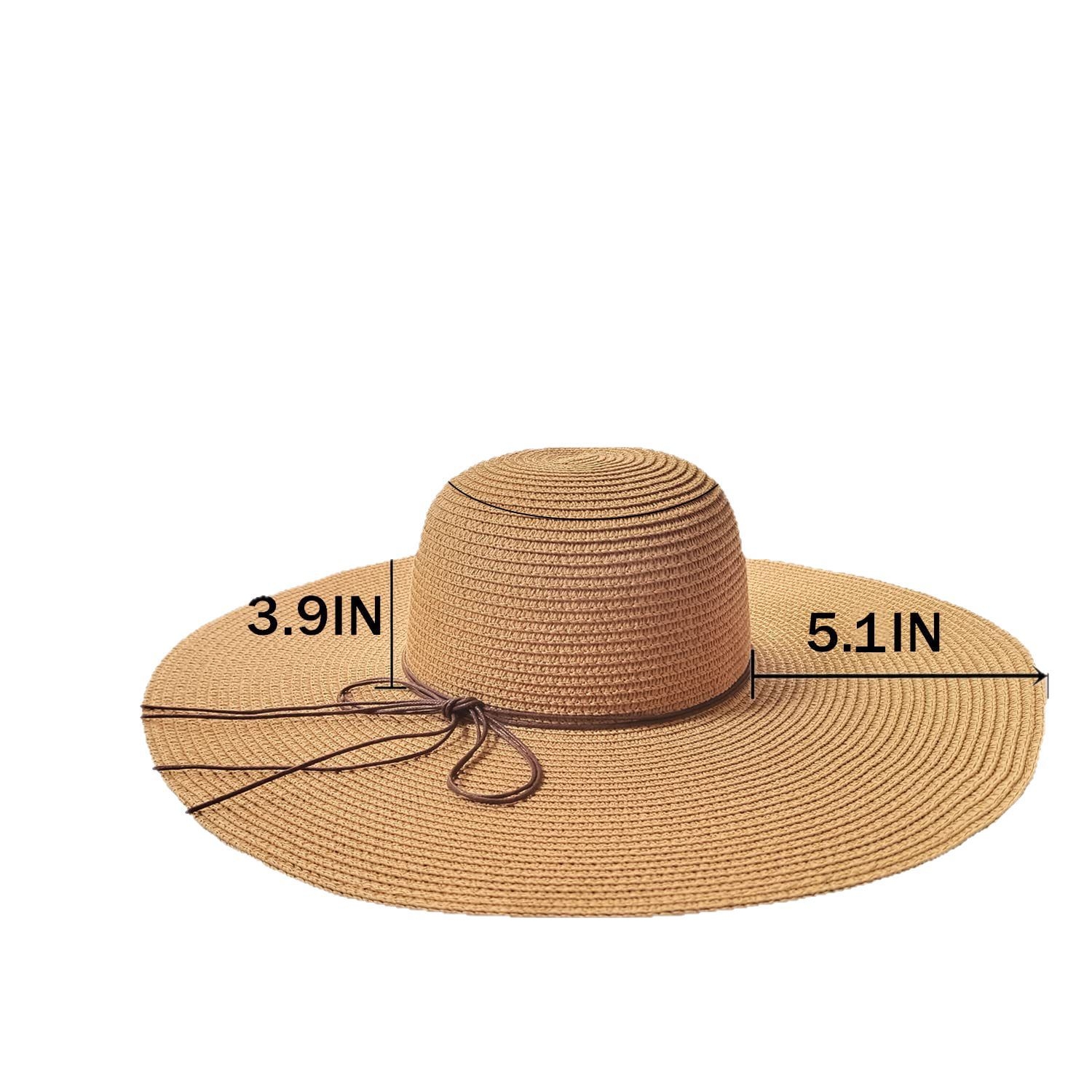 High Quality Summer Beach Straw Hat for Women Summer Seaside Vacation Large Brim Sun protection Sun Hat
