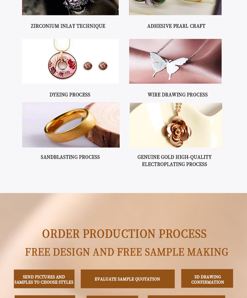 Silver Needle Diamond Flower Tassel Cold Style Fashion Luxury Accessory Rose Gold Necklace and Earrings Jewelry Set